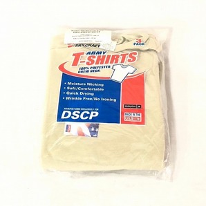 【米軍放出品】未使用品 DSCP アーミーTシャツ 3枚 Lサイズ デザートサンド SKILCRAFT (60) ☆BC28IK-W#24の画像9