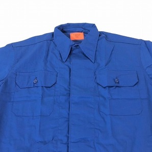 【米軍放出品】未使用品 半袖シャツ Lサイズ 20枚 ジャケット メンズ 青/ブルー (120)☆CD21Gの画像3