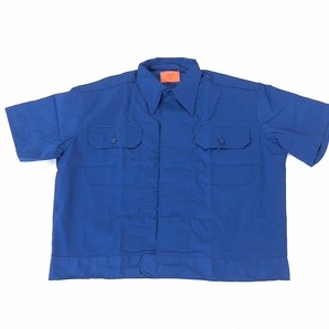 【米軍放出品】未使用品 半袖シャツ Lサイズ 20枚 ジャケット メンズ 青/ブルー (120)☆CD21Gの画像2