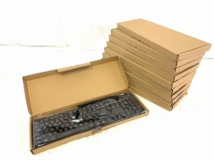 【米軍放出品】☆未使用品 USBキーボード 10個 BT-KB104NT-B-SP 英語版 PC周辺機器 (120)☆CD21O