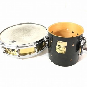 【米軍放出品】ドラム2点セット YAMAHA/ヤマハ スネアドラム(SD4103) タム(MTT1308) 打楽器 吹奏楽 (140) ☆BD17FK-W#24の画像1