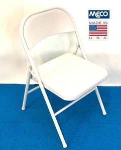  America furniture * unused MECO folding chair mi-tin glue m american Mid-century conference room Setagaya base the US armed forces discharge goods (160)*CD19F