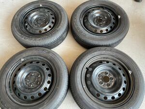 ★185/65R15 GOODYEAR/GT3 18年製 トヨタ 純正 スチール 15インチ 6J ＋45 100 5H 夏タイヤ 4本 8-9部山★