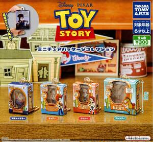 ★★★送料120円～【総額1578円～】即決!トイ・ストーリー ミニチュアパッケージコレクション 全4種 TOY STORY/ウッディ/ジェシー/ガチャ★