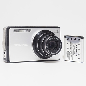 ★ 動作保証・並品 ★ オリンパス OLYMPUS μ7000 シルバー (バッテリー付き) 1200万画素