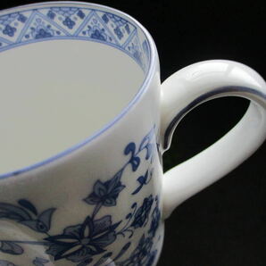 【美品】MINTON ミントン SHALIMAR シャリマー マグカップ １個 ブルー 青 花柄 花紋様 英国製 イギリス製 ブランド食器 フリーカップ 人気の画像4