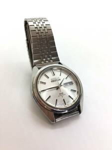 【120円】 SEIKO セイコー 腕時計 6106-7480 5アクタス 23石 自動巻き 白文字盤 稼働品