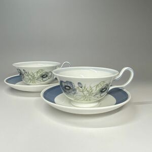 WEDGWOOD ウェッジウッド スージークーパー グレンミスト ティーカップ カップ ソーサー ペア