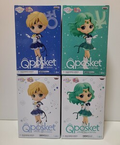 ★未開封★ 劇場版「美少女戦士セーラームーンCosmos」 Qposket セーラーウラヌス セーラーネプチューン A&B 4種セット フィギュア (数3)