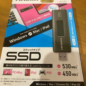 新品スティックSSD アイオーデータ1TB USB-A&USB-Cコネクター