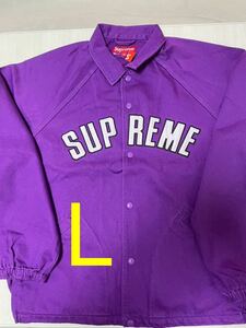 国内正規新品 L Supreme ARC Denim Coaches Jacket Purple コーチジャケット パープル デニム