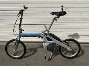  Sapporo departure * there is no highest bid![ rare! operation OK!] folding electromotive bicycle Honda STEP COMPO 16 -inch tire outright sales!