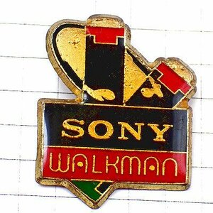 ピンバッジ・ソニーSONYのウォークマン電池ミュージック音楽 SONY WALKMAN◆フランス限定ピンズ◆レアなヴィンテージものピンバッチ