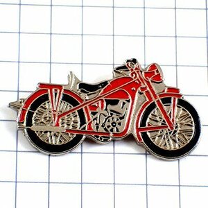 ピンバッジ・バイク赤オートバイ二輪◆フランス限定ピンズ◆レアなヴィンテージものピンバッチ