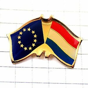 ピンバッジ・オランダ国旗EU欧州連合ヨーロッパ欧州旗 EUROPA FLAG NETHERLANDS NEDERLAND HOLLAND◆フランス限定ピンズ