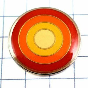 ピンバッジ・暖色系の円オレンジ黄色赤◆フランス限定ピンズ◆レアなヴィンテージものピンバッチ