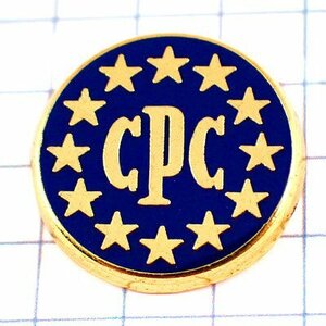 ピンバッジ・欧州旗の星スターEU欧州連合/CPC消費者保護協会◆フランス限定ピンズ◆レアなヴィンテージものピンバッチ