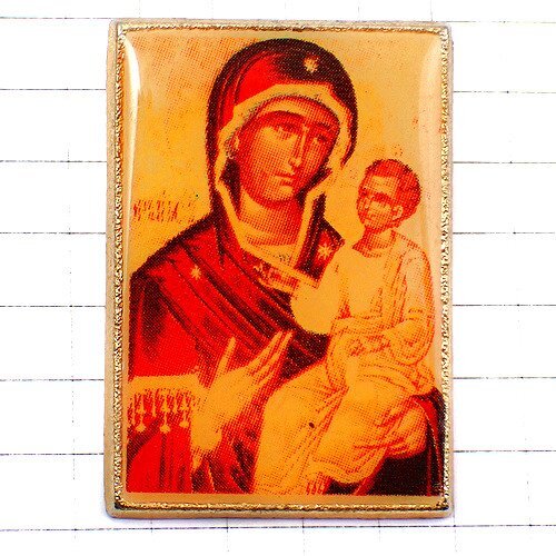 Pin Badge/Icon Painting The Theotokos of Iviron or Iverskaya ◆ France limited pins ◆ Rare vintage pin badge, miscellaneous goods, pin badge, others