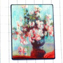 ピンバッジ・モネ画『花瓶の花』◆フランス限定ピンズ◆レアなヴィンテージものピンバッチ_画像1