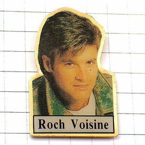 ピンバッジ・ロックボワジーヌ音楽フランスのシャンソン歌手 ROCH-VOISINE◆フランス限定ピンズ◆レアなヴィンテージものピンバッチ