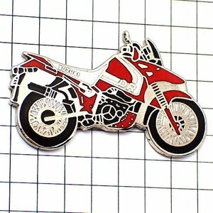 ピンバッジ・スズキDRバイク二輪オートバイ赤と白◆フランス限定ピンズ◆レアなヴィンテージものピンバッチ