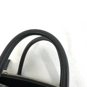 【D262】極美品 クロコダイル 2WAY ショルダー バッグ ブラック 黒 クロコ カウレザー ハンドバッグ♪の画像9