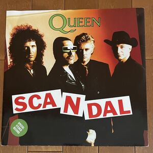 Queen - Scandal 12インチシングル UK盤　クイーン　スキャンダル 片面に4人のサイン付き