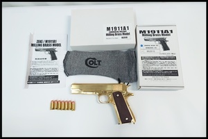 Tokyo )ZEKE M1911A1 commercial military (1943) brass shaving (formation process during milling) model gun 