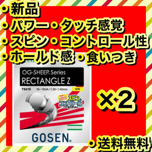 新品 未使用 GOSEN RECTANGLE Z パワー スピン ホールド感 2個