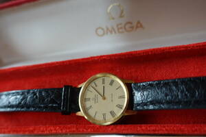18金オメガ デビル レディース クオーツ時計　高級K18 Ω OMEGA ヴィンテージ　訳ありジャンクと、明工社 時計裏蓋オープナーのセット