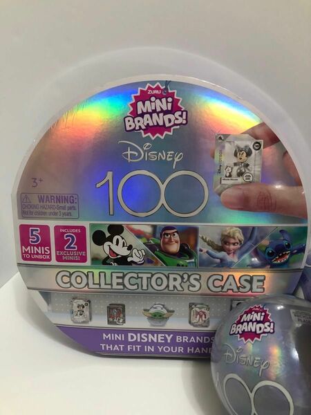 Disney ミニブランズ　ディズニー　100周年記念　限定デザイン　コレクションケース　カプセル2個セット　海外ガチャ