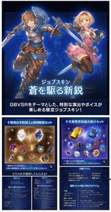 グランブルーファンタジー スペシャルアイテムセット GBVSRパック ジョブスキン「蒼を駆る新鋭」 ライジング　シリアルコード