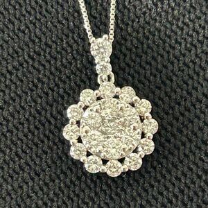 Pt900Pt850 ダイヤモンド ネックレス プラチナ D1.00ct