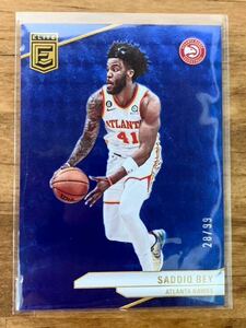 99枚限定 Saddiq Bey Panini Donruss Elite Basketball 2023-24 Base Blue Parallel サディックベイ アトランタホークス Hawks NBA /99