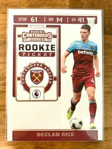 RC Declan Rice Panini Chronicles Soccer 2019-20 Contenders Rookie Ticket デクランライス アーセナル ウエストハム プレミアリーグ