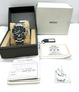 SEIKO セイコー PROSPEX KINETIC SCUBA DIVER’S 5M62-0BL0 時計 キネティック シルバー