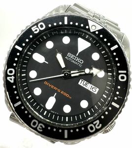 ★稼働　SKX007J SEIKO セイコー 7S26-0020 ブラックボーイ ダイバー ジュエリーブレス 自動巻 腕時計