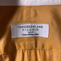 トゥモローランド 丸襟 ラウンドカラー クレリック ドレス シャツ オレンジ_画像7