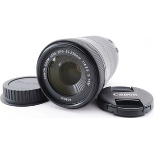 Canon キヤノン EF-S 55-250mm F4-5.6 IS STM 一眼レフカメラ 手振れ補正【中古】
