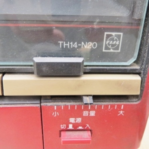 当時物 昭和 アンティーク National 14型 ブラウン管テレビ TH14-N20 通電確認済み レトロ ゲーム 駄菓子屋 インテリアの画像3