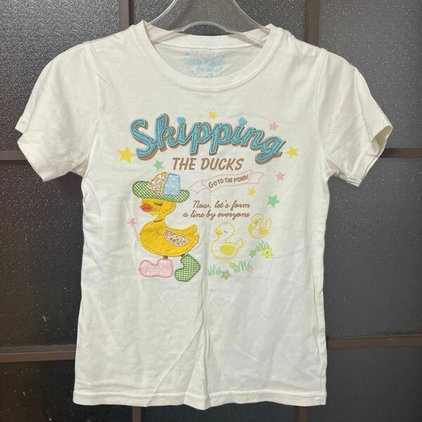 アヒルの半袖Tシャツ150cm