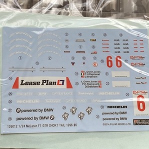 アオシマ 1/24 McLaren F1 GTR Short Tail BPR Zhuhai 1996 #6の画像3