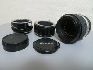 ニコン Nikon Micro-NIKKOR-P Auto 1:3.5 f=55mm, PK-3 & M2 接写リング付き