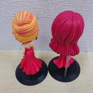 【開封品・外箱無し】：叶姉妹 Q posket ２種セット 欠品有り 叶恭子 叶美香 レッド Qposket(20240419)の画像2