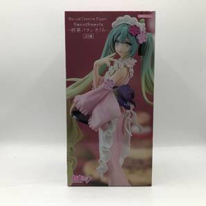 【未開封品 箱ダメージ】初音ミク キャラクターボーカルシリーズ 01 Exc∞d Creative Figure SweetSweets 抹茶パフェ さくら(20240415)2の画像1