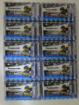 【新品・未開封】パナソニック エボルタ ネオ（Panasonic EVOLTA NEO） 単4形 LR03NJ/8SW (8本パックx10) アルカリ乾電池 《計80本》_画像1
