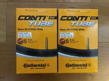 新品　Continental Race28 Wide インナーチューブ 700x25/32C　42mm 2個セット 送料無料_画像1