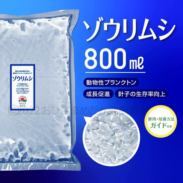 超濃縮　ゾウリムシ 800ml　 めだか　メダカ　針子　熱帯魚 ベタ 稚魚 　psb　 金魚　ミジンコ　クロレラ　らんちゅう 培養ガイド付き