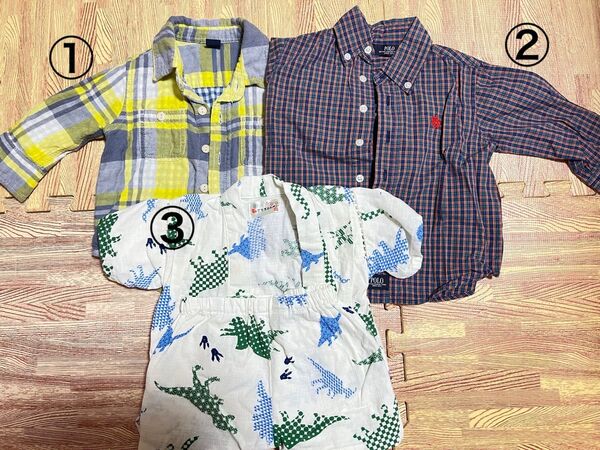 男の子 80センチ トップス3点セット