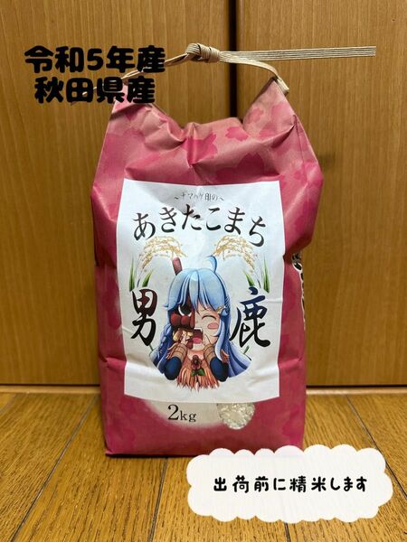 農家直送　令和5年産　秋田県産　あきたこまち　2キロ